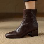 Exquisite Handcrafted Leather Women's Shoes: Luxury, Elegance, and Craftsmanship(E123006Q1)