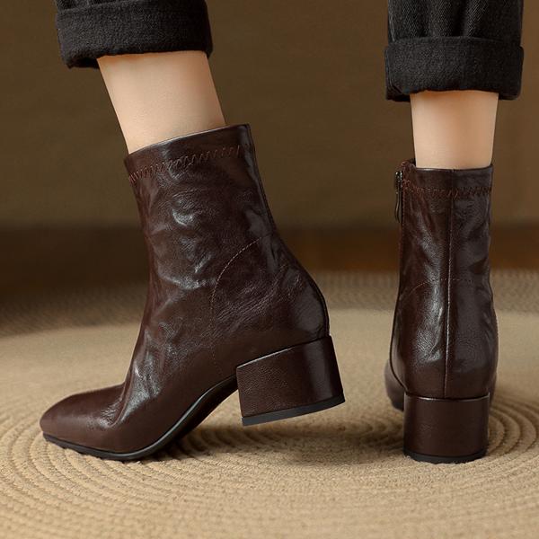 Exquisite Handcrafted Leather Women's Shoes: Luxury, Elegance, and Craftsmanship(E123006Q1)