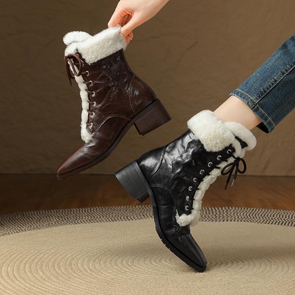 Handcrafted Luxury Leather Shoes for Elegant Women(E123006Q8)