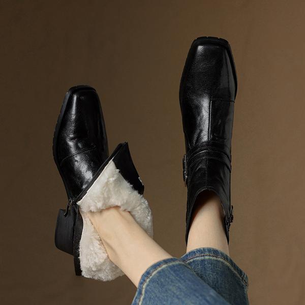 Luxurious Handcrafted Leather Women's Shoes: Elegance Redefined(E123006Q12)