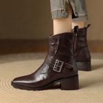 Luxurious Handcrafted Leather Women's Shoes: Elegance Redefined(E123006Q12)