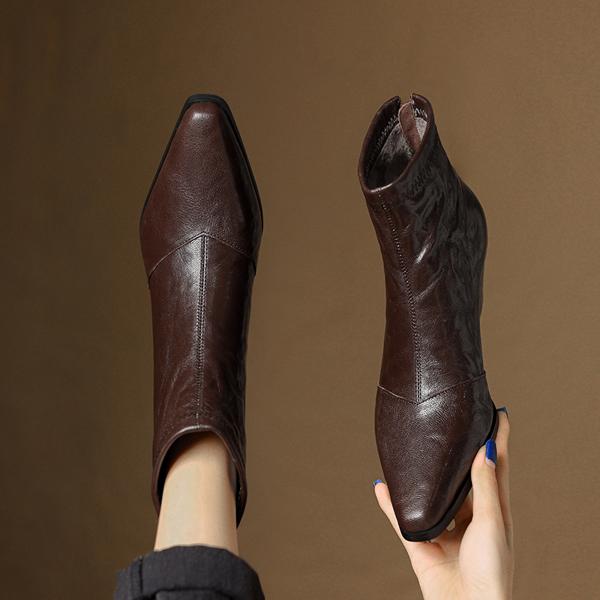 Handcrafted Leather Women's Shoes: Elegance in Every Stitch(E123006Q16)