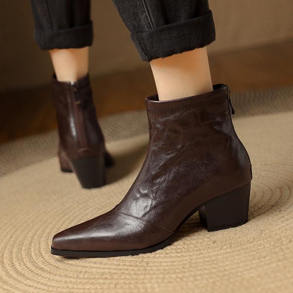 Handcrafted Leather Women's Shoes: Elegance in Every Stitch(E123006Q16)