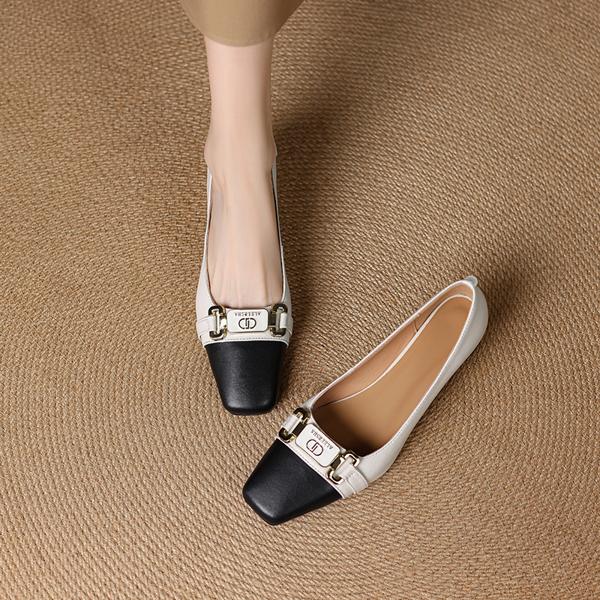 Luxurious Handmade Leather Women's Shoes: Elegance Redefined(E123006Q20)