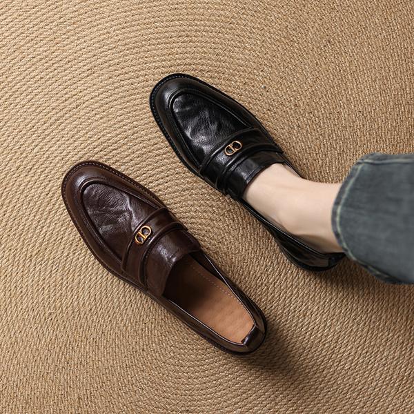 Handcrafted Genuine Leather Women's Shoes – Luxurious Elegance(E123006Q23)