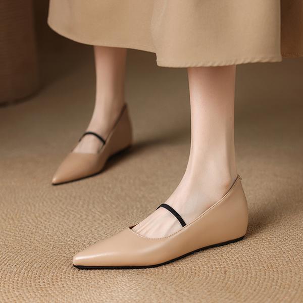 Exquisite Handcrafted Genuine Leather Women's Shoes: Elegance Meets Luxury Craftsmanship(E123006Q24)