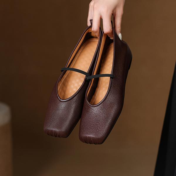 Exquisite Handcrafted Leather Women's Shoes: High-End Elegance Redefined(E123006Q29)