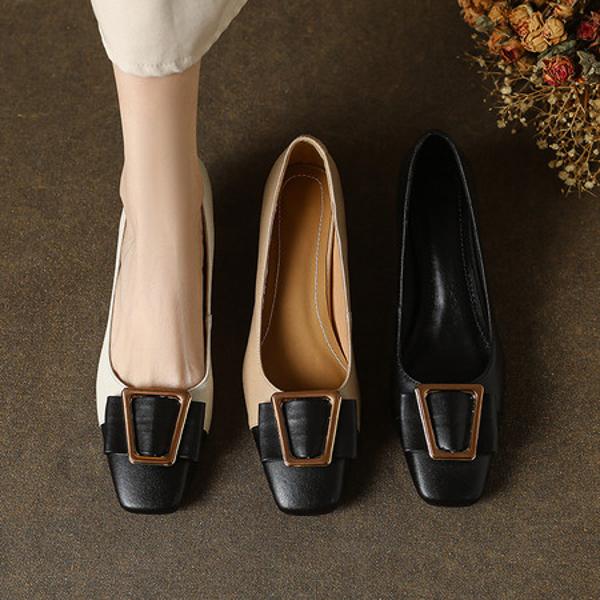 Handcrafted Genuine Leather Women's Shoes - Elegant Luxury(E12300624-19)