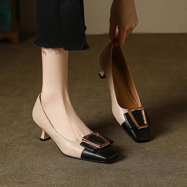 Handcrafted Genuine Leather Women's Shoes - Elegant Luxury(E12300624-19)