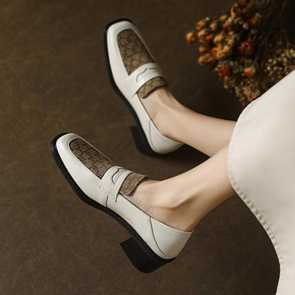 Elegant Handmade Leather Women's Shoes: Luxury Craftsmanship(E12300624-23)
