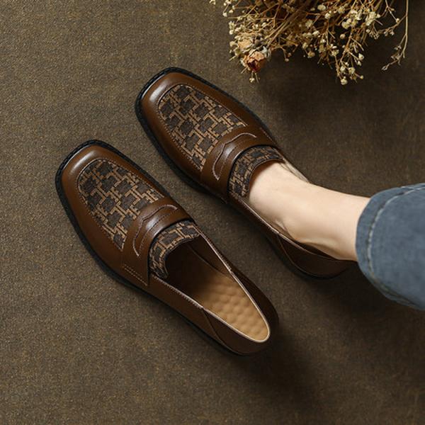 Elegant Handmade Leather Women's Shoes: Luxury Craftsmanship(E12300624-23)