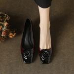 Handcrafted Luxury Leather Shoes for Elegant Women(E12300624-25)