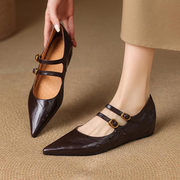 Exquisite Handcrafted Genuine Leather Women's Shoes(E123006Q32)