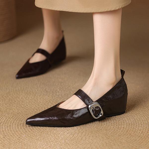 Handcrafted Luxury Leather Women's Shoes - Elegance in Every Stitch(E123006Q34)