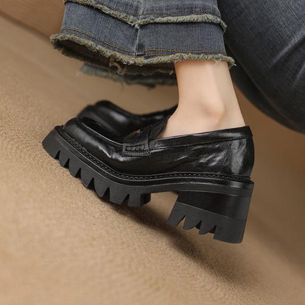 Handcrafted Genuine Leather Women’s Shoes: Luxurious Elegance(E123006Q39)