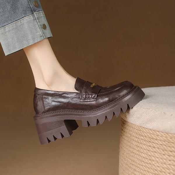 Handcrafted Genuine Leather Women’s Shoes: Luxurious Elegance(E123006Q39)