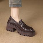 Elegant Handmade Leather Women's Shoes - Luxurious Craftsmanship(E123006Q45)