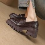 Exquisite Handcrafted Leather Women's Shoes for Elegant Living(E123006Q46)