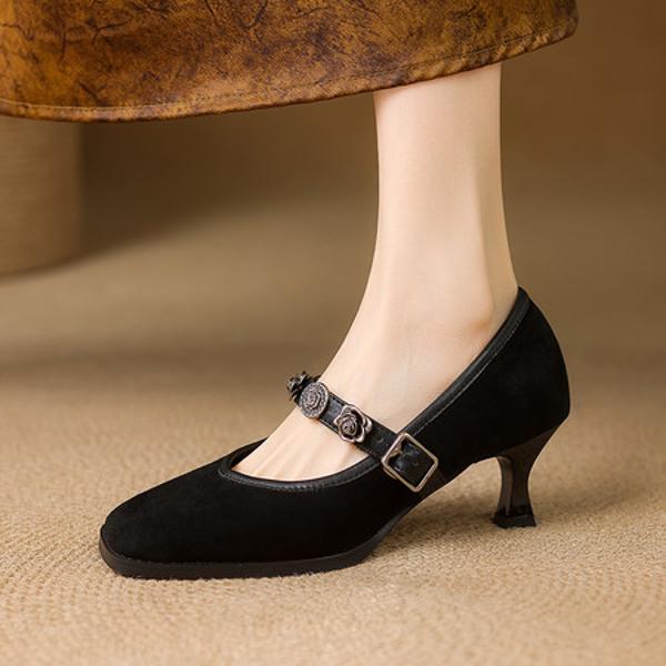 Exquisite Handmade Leather Women's Shoes: Luxury Craftsmanship(E123006M9)