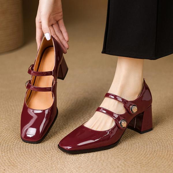 Exquisite Handcrafted Leather Women's Shoes - Luxury Elegance(E123006Q47)