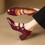 Exquisite Handcrafted Leather Women's Shoes - Luxury Elegance(E123006Q47)