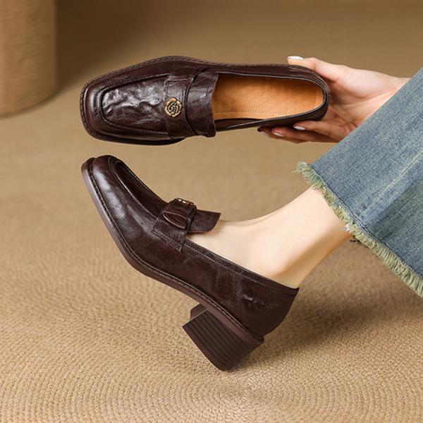 Exquisite Handmade Leather Women's Shoes for Luxurious Elegance(E123006Q48)