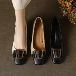Handcrafted Luxury Leather Women's Shoes - Timeless Elegance(E123006124-19)