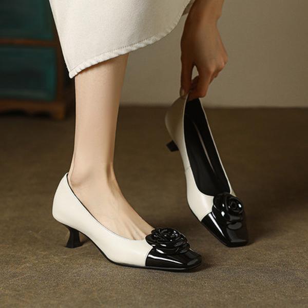 Handcrafted Luxury Leather Women's Shoes: Elegance in Every Stitch(E123006Q24-25)