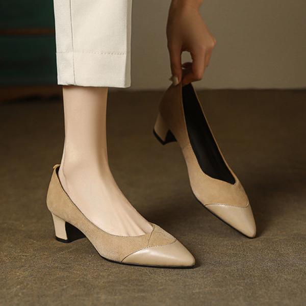 Elegant Handcrafted Genuine Leather Women’s Shoes of Luxury Quality(E123006Q1995)