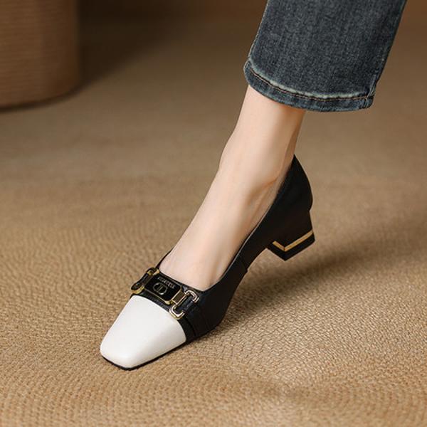 Handcrafted Genuine Leather Women's Shoes: Luxurious Elegance in Every Stitch(E123006SQ20)