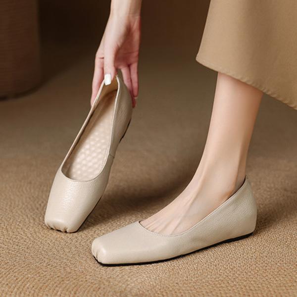 Handcrafted Luxury Leather Women's Shoes: Exquisite Elegance(E123006SQ22)