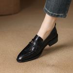 Elegant Handcrafted Genuine Leather Women's Shoes, Luxurious Quality(E123006SQ23)