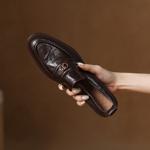 Elegant Handcrafted Genuine Leather Women's Shoes, Luxurious Quality(E123006SQ23)