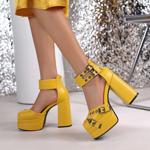 Elegant Handcrafted Leather Women’s Shoes of Luxury(E13558631633-86)