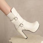 Handcrafted Leather Women’s Shoes - Luxurious Elegance(E13558631630-14)