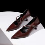 Elegant Handmade Leather Women’s Shoes - Luxury Craftsmanship(E1881402787033)