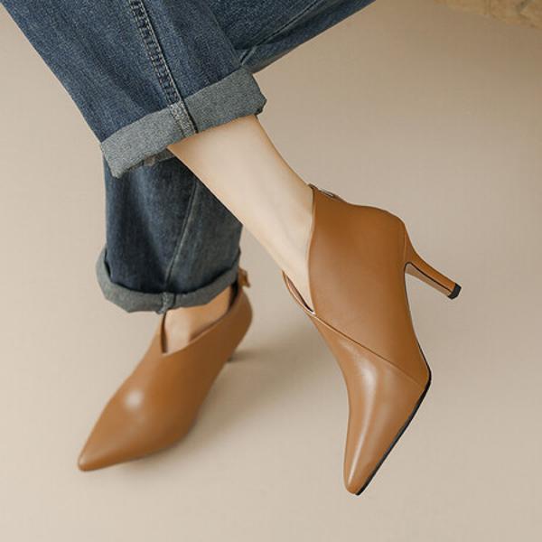 Exquisite Handcrafted Leather Women's Shoes: A Touch of Luxury and Elegance(E36maM185)