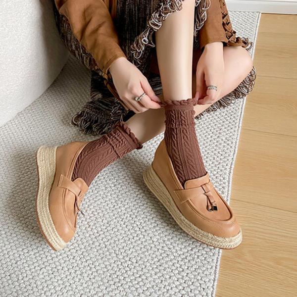 Handcrafted Luxury Leather Women's Shoes(E36ma6611)