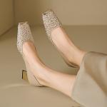 Elegant Handcrafted Leather Women's Shoes of Luxury Quality(E5or7A758)