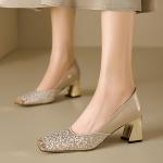Elegant Handcrafted Leather Women's Shoes of Luxury Quality(E5or7A758)