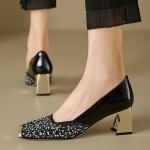 Elegant Handcrafted Leather Women's Shoes of Luxury Quality(E5or7A758)