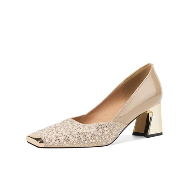 Elegant Handcrafted Leather Women's Shoes of Luxury Quality(E5or7A758)