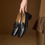 Elegant Handcrafted Leather Women's Shoes of Luxury Quality(E5or7A819)