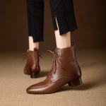 Handcrafted Luxury Leather Women's Shoes(E5or7A5862)