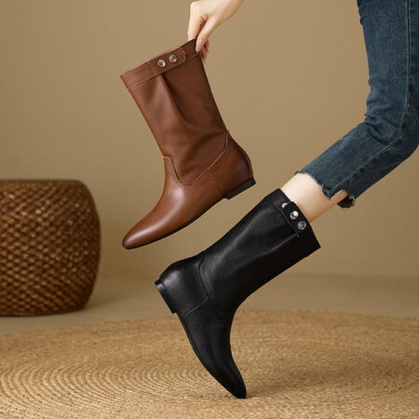 Handcrafted Luxury Leather Shoes for Elegant Women(E5or7A5865)