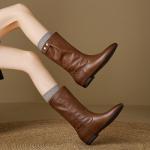 Handcrafted Luxury Leather Shoes for Elegant Women(E5or7A5865)