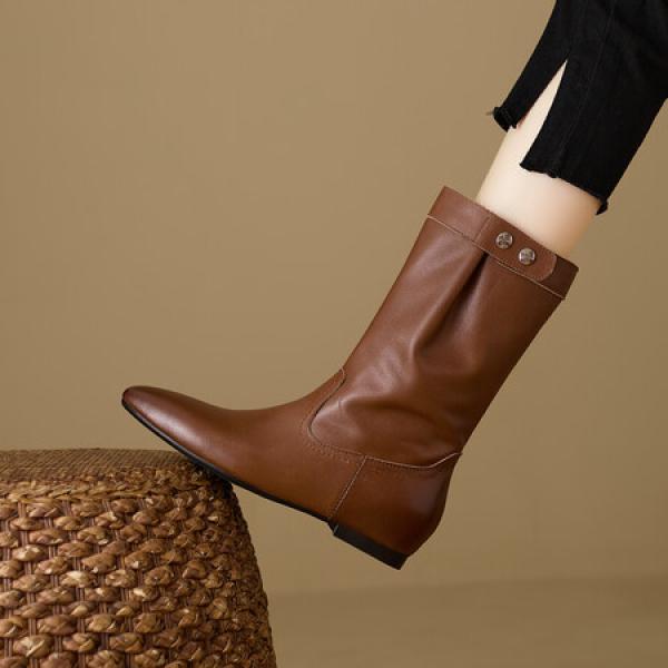 Handcrafted Luxury Leather Shoes for Elegant Women(E5or7A5865)