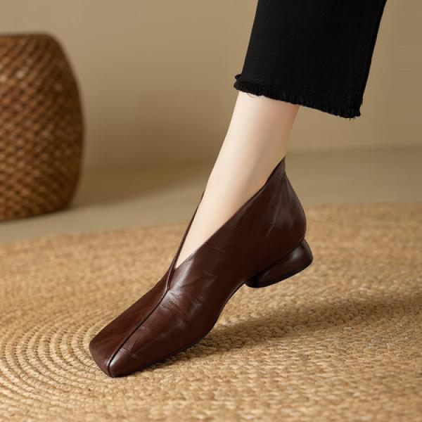 Handmade Luxury Leather Women’s Shoes: Elegance Redefined(E5or75870)