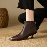 Elegant Handcrafted Leather Women's Shoes of Luxury Quality(E5or7A5877)