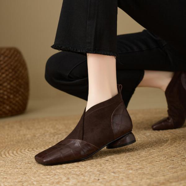 Handcrafted Luxury Leather Women’s Shoes - Elegant Quality Artistry(E5or75856)